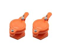 2Pcs Honey Gate Valve for Extractor,Durable Nylon Honey Extractor Tap Bee Hive Honey Harvesting Equipment for 5 Gallon Bucket (Orange)