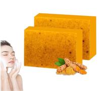 2Pcs Honey Glow Lemon Turmeric Kojic Acid Soap Bar, Lemon Turmeric Kojic Acid Soap, Lemon Turmeric Soap, Turmeric Brightening Soap, Turmeric Moisturizing Soap, Turmeric Face and Body Soap