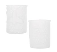 2pcs Honeycomb Candle Mold for Resin Crafts, White Silicone