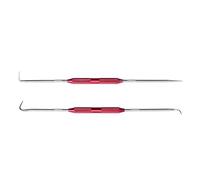 2Pcs Hook and Pick Set Double Pointed Car Auto Oil O-Rings Seal Metal Puller Hook Scriber Marking Tool for Technicians and Pick Set