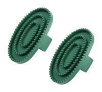 2Pcs Horse Curry Comb, Horse Grooming Brushes, Horse Brushes, Magic Brush Horses, Bathing Tool for Horse, Dogs, Cat, Pet, Rubber Hair Remover Comb for Bathing, Shedding Control and Hair Grooming