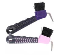 2Pcs Horse Hoof Cleaning Brush with Hoof Hook Essential Grooming Tools for for Removing Mud and Dirt From Hooves and Boots