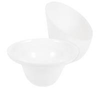 2pcs Horseshoe Shaped Plastic Lamp Shade Cover for Light Socket White | Decorative Lightweight Replacement, Wear Resistant Plastic Build, Dust Prevention, Unique Shaped Cover for Home Lighting