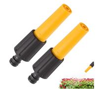 2Pcs Hose Nozzles, Hose Pipe Nozzle End, Garden Irrigation Spray Nozzles, Hosepipe Nozzle Sprayer Head, Adjustable Garden Spray to Adjust Water Flows for Watering Plants Car Washing Shower Pet