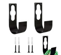 2Pcs Hose Pipe Holder, Expandable Garden Hose Hanger Holder, Watering Hosepipe Hook with Screws, for 25' - 100' (7.5m - 30m) Hose Pipes