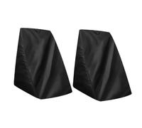 2pcs Hose Reel Storage Cover, Oxford Cloth Rain Protector | Black Thickened Fabric, Reinforced Edging, Easy Installation, UV Resistant, for Standing Reels and Carts