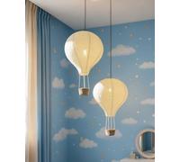 2PCS Hot Air Balloon Decoration Handmade 14" x 15 inch hot air Balloon Light Fixture for Nursery Hanging Ceiling Decor for Baby Room Kids Room, Gifts for Children and Teenagers