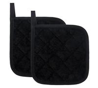 2Pcs Hot Pads, Ymapinc Quilted Oven Cloths Heat Resistant Cotton Pads Kitchen Terry Potholder Pot Oven Holder Mats Multipurpose Liner Little Trivet Cloth Potholders for Kitchen Countertop Potholder