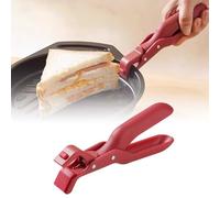 2PCS Hot Plate Gripper, 2026 New Anti Scald Bowl Gripper, Kitchen Tool Multi-Purpose Silicone Non-Slip Heat Insulation Anti-Scald Clamp for Bowls Dishes, Microwave Air Fryer Tongs (1PC-Red)