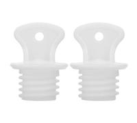2Pcs Hot Water Bottle Stopper, 2cm Hot Water Sack Plug, Rubber Hot Water Bottle Screw Cap Replacement Hot Water Sack Plug, White