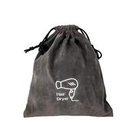 2pcs Hotel Hair Dryer Bag Drawstring Bag Container Hairdryer Storage Bag For Travel Bathroom Hair Dryer For Travel Bathroom(Gray)
