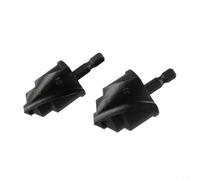 2PCS HSS Countersink Drill Bit Set for PPR Water Pipe, 1/4 Inch Hex Shank Chamfer Tool for Plumbing Construction, 90 Degree Tip(B with C)