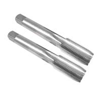 2pcs HSS Metric Taper Tap Set, M18x1.5mm Right-Hand Thread, 90mm Overall Length, High-Speed Steel, Silver