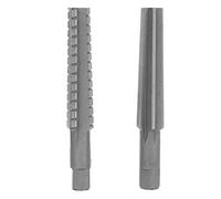 2Pcs HSS MT2 Taper Fine/Rough Reamer Cutter Tool Set, Machine Reaming Tools, Straight Shank 1.5x12.5cm for Drilling and Milling, High Speed Steel Reamer for Iron, Plastic, Wood, Co