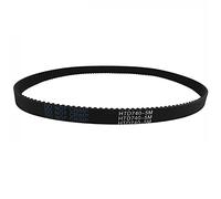 2pcs HTD 380-5M Timing Belt, C=375/380, Width 15/20/25mm, Teeth 75/76, HTD 370-5M Synchronous Belt, 380-5M 375-5M (NO.67)(Width 10mm,HTD375 5M)