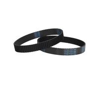 2pcs HTD3M-123 Arc Tooth Rubber Synchronous Belts, 41 Teeth Timing Transmission Belt for Printer, CNC Machine Tool, Width 8mm