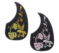 2pcs Hummingbird Plastic Guitar Pickguard for 40 41 Inch Dreadnought | Adhesive Backing, No Residue Removal, Smooth Surface Film, for Lessons and Instrument Technicians