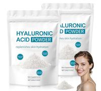 2Pcs Hyaluronic Acid Powder for Face, Natural Hyaluronic Acid Powder Pure Water-Soluble DIY Facial Serum for Skin Moisture, Jelly Mask Anti-Aging Low Molecular Weight Face Mask Hydrating &Moisturising