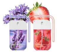 2Pcs Hydrating Hand Mist Spray Moisturiser,Refreshing Lightweight Pocket-Sized Mist,Pocket Mist Hand Spray,Portable Moisturizing Ha/nd Gel&Hydrating Mi/st Sp/ray(Strawberry+Lavender)