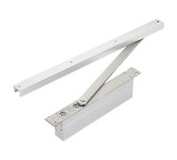 2PCS Hydraulic Hidden Door Closer - Automatic Self-Closing Mechanism for Home & Hotel - Concealed Design Smooth Quiet Operation Durable Silver Finish Easy Installation