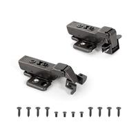 2PCS Hydraulic Soft Close Door Hinges Invisible Hidden Design for Kitchen Cabinets & Cupboards Aluminum Half Overlay Smooth & Quiet Closing Action