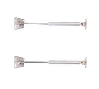 2PCS Hydraulic Support Rod, Spring Cover Keeps The Cabinet Door Lifting Pneumatic Support, Suitable for Cabinets, Tatami and Other Furniture(Square Head)