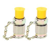 2Pcs Hydraulic Test Adapter, High Pressure Hose Fitting Measuring Point Coupling Tool, Carbon Steel Construction with Nitrile Rubber Seal, for Lubrication Exhaust and Pre (M14*1.5-M16*2)