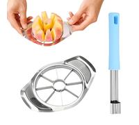 2Pcs HYMC Stainless Steel Apple Corer and Slicer, Apple Cutter for Baking & Fruit Snacks - Sturdy Wide Handles, Dishwasher Safe Kitchen Tool for Apples, Pears, Oranges, Gift for Bakers