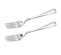 2pcs I Forking Love You Funny Engraved Forks, Stainless Steel Dinner Forks, Personalized Letter Fork,Engraved Silver Fork,Gifts for Valentine's Day,Birthday,Holidays