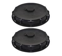 2PCS IBC Tank Top Cap, DN150 Water Tank Exhaust Ton Barrel Top Lid, Air Cover Replacement Top Cap, IBC Water Tanks Top Exhaust Cap, Automatic Air Change Top Cap for Tank Lid Breath (Plastic)