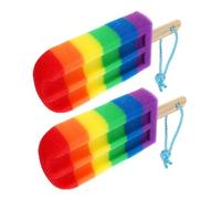 2Pcs Ice Cream Shaped Body Scrubber Fun Exfoliating Sponge for Adults Shower Poufs for Powerful Cleaning Refreshing Bath Experience