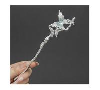 2pcs Ice Crystals Hairpin Classic Bowknot Hair Sick Fork Chinese Style Wedding Vintage Metal Bridal Bun Jewelry for Buns & Updos(Color-05)
