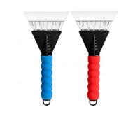 2Pcs Ice Scraper for Car Windscreen, Care Windscreen Scraper with Grip | 2-Piece Set, For Car Windscreen, Freezer, And Glass Surface
