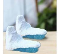 2Pcs Iceberg Model Realistic Arctic Miniature Iceberg 3D Model Polar Bear Christmas Decorations Iceberg Shower Decorations Cake Decoration Craft Cake and Cupcake Toppers