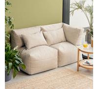 2Pcs Icon Noa, 1X Corner, 1X Recliner, Outdoor Woven Natural