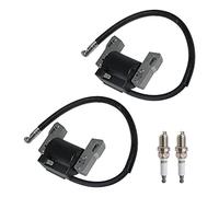 2Pcs Ignition Coil 592846 Fits for Briggs & Stratton 691060 592846 799651 499447 Ignition Coil Compatible with Briggs & Stratton Intek V-Twin 18-22HP Engines with Spark Plug