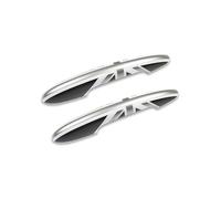 2PCS in Set Gloss Black Door Handle Cover Sticker Trim/Fit for MINI Cooper S JCW F56 F57 Car-Styling Exterior Parts Accessories(Grey Jack)