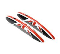 2PCS in Set The Black Flag Door Handle Cover Sticker Trim/Fit for MINI Cooper S JCW F56 F57 Car-Styling Exterior Parts Accessories(Black Jack,No Hole and No Light)
