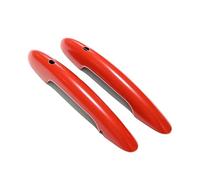 2PCS in Set The Black Flag Door Handle Cover Sticker Trim/Fit for MINI Cooper S JCW F56 F57 Car-Styling Exterior Parts Accessories(Red,with Hole and Light)