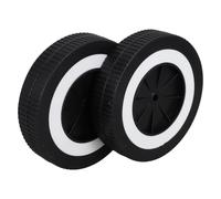 2pcs Inch Black Plastic Grill Replacement Wheels with 1.6cm Center