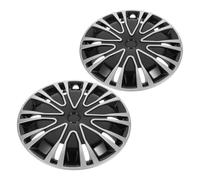 2pcs Inch PP Decorative Hub Caps for Car and Truck Wheels | Tool Free Install, Lightweight Design, Smooth Refined Exterior, Budget Styling for Replacement