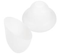 2pcs Inclined Head Lamp Shade Plastic Replacement for Light Socket | Decorative Lightweight Plastic, Horseshoe and Umbrella Shapes, Dust Protection, Camping Pendant Desk Use