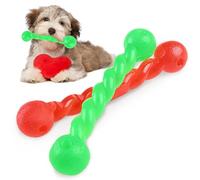 2Pcs Indestructible Rubber Dog Chew Toy Durable Dental Sticks for Small Dog