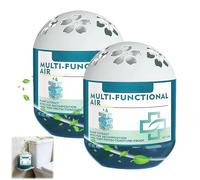 2Pcs Indoor Air Purification Dust Removal Box, Multi Functional Air Box Dust Cleaner, Automatic Dust-Sucking and Plant-Based, No Electricity and Noise, Ues For Any Room, Office, Day And Night