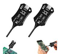 2PCS Inductance Induction Tester, Type-C Inductor Tester Motherboard Coil Tester, Electromagnetic Induction Quick Fault Check Tool for Coils with Green Fault Indicator for PCB and Power Supply Repair
