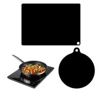 2pcs Induction Hob Protector Mat - Magnetic Silicone Cooktop Scratch Guard for Induction Hobs, Multi-Use Durable Heat-Resistant Cover for Cooking, Oven, Microwave & Dining Table Protection
