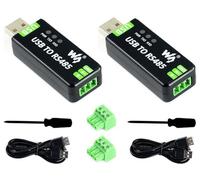 2PCS Industrial USB to RS485 Bidirectional Converter Adapter Board with Original FT232RNL and SP485EEN Chip Fast Communication up to 1.2km Transmission Distance Embed Protection Circuits