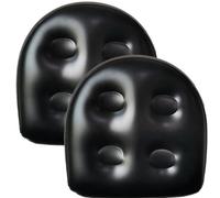 2PCS Inflatable Booster Seat Booster Car Seat 18.5x14.6x5.9'' Back Support Inflatable Hot Tub Seat with Suction Cup Hot Tub Seat Pvc Hot Tub Booster Seat,Black
