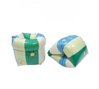 2PCS Inflatable Swimming Arm Bands for Kids & Adults - Floaties for Ages 3-12+ Years, 66-500 Lbs, Dual Airbags Swim Float Band，Adults Children Perfect Summer Essential in The Pool (Green flowers)