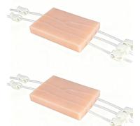 2pcs Injection Training Pad Model Silicone Human Simulated Skin Injection Practice Pad for Nurse Medical Students Practice Training